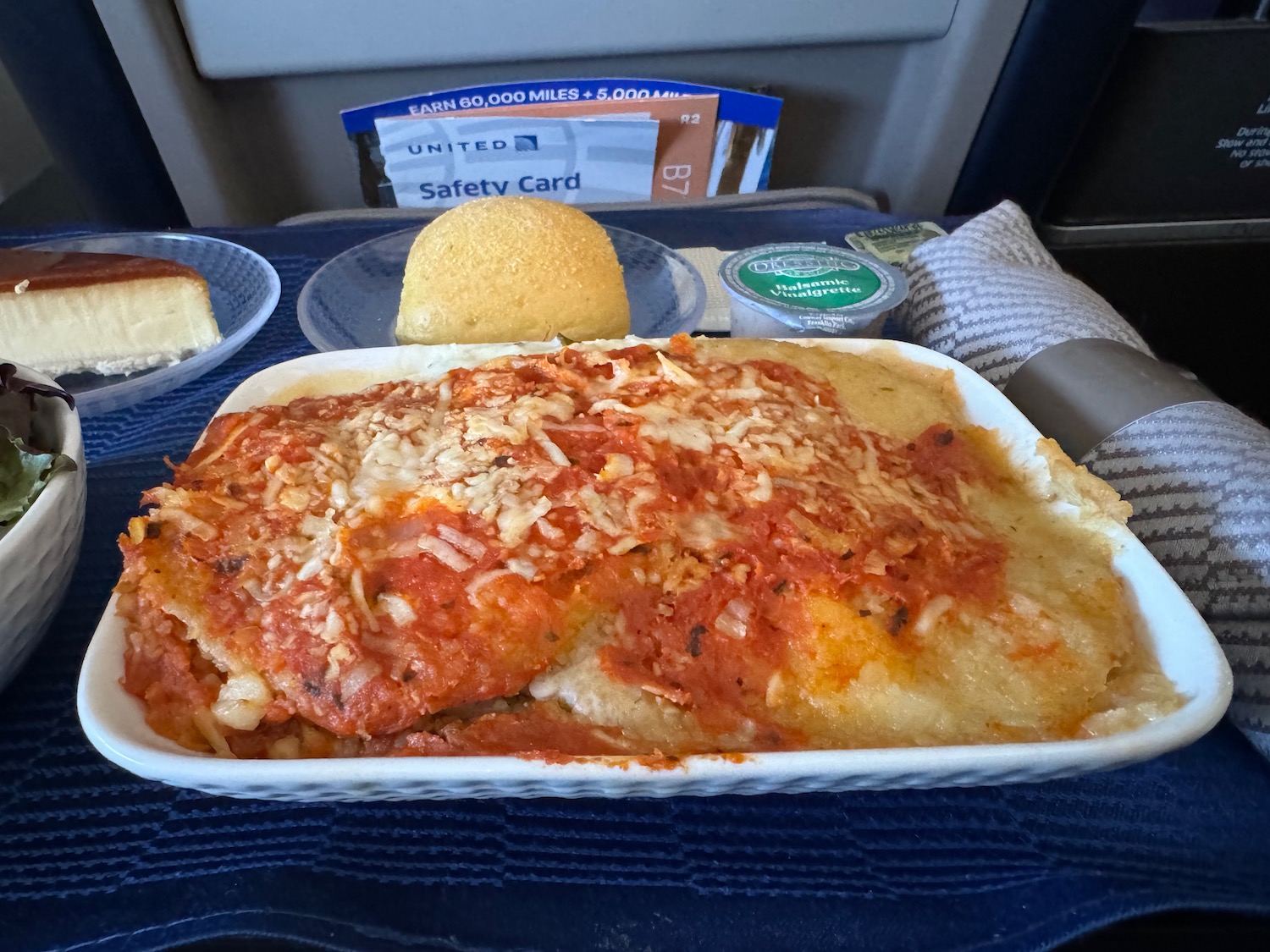 food in a tray on a table