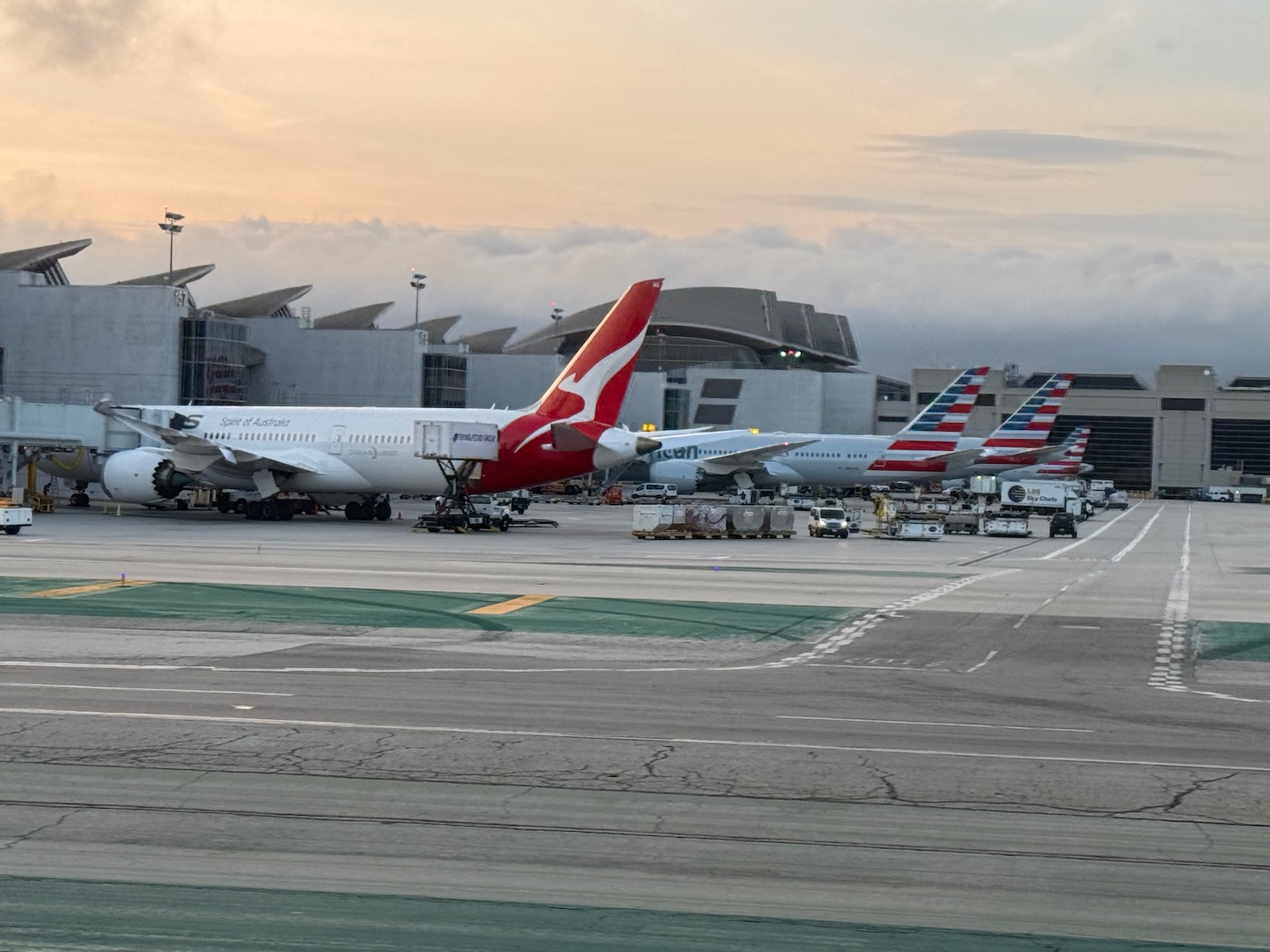 airplanes at an airport