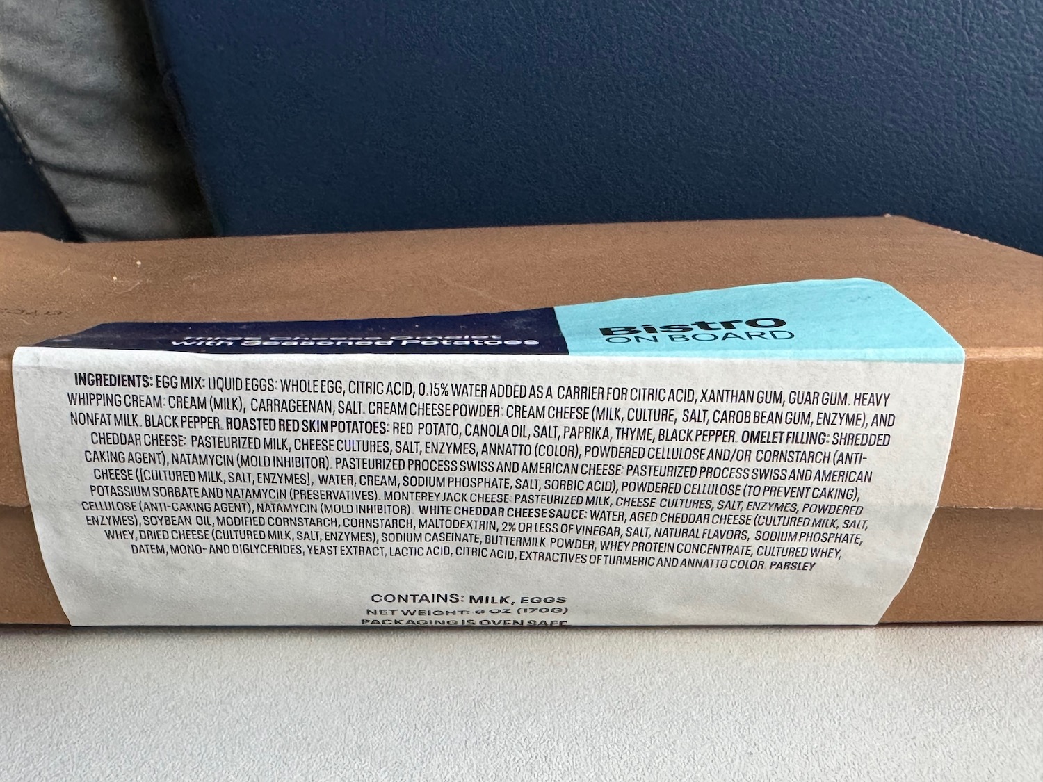 a cardboard box with a label