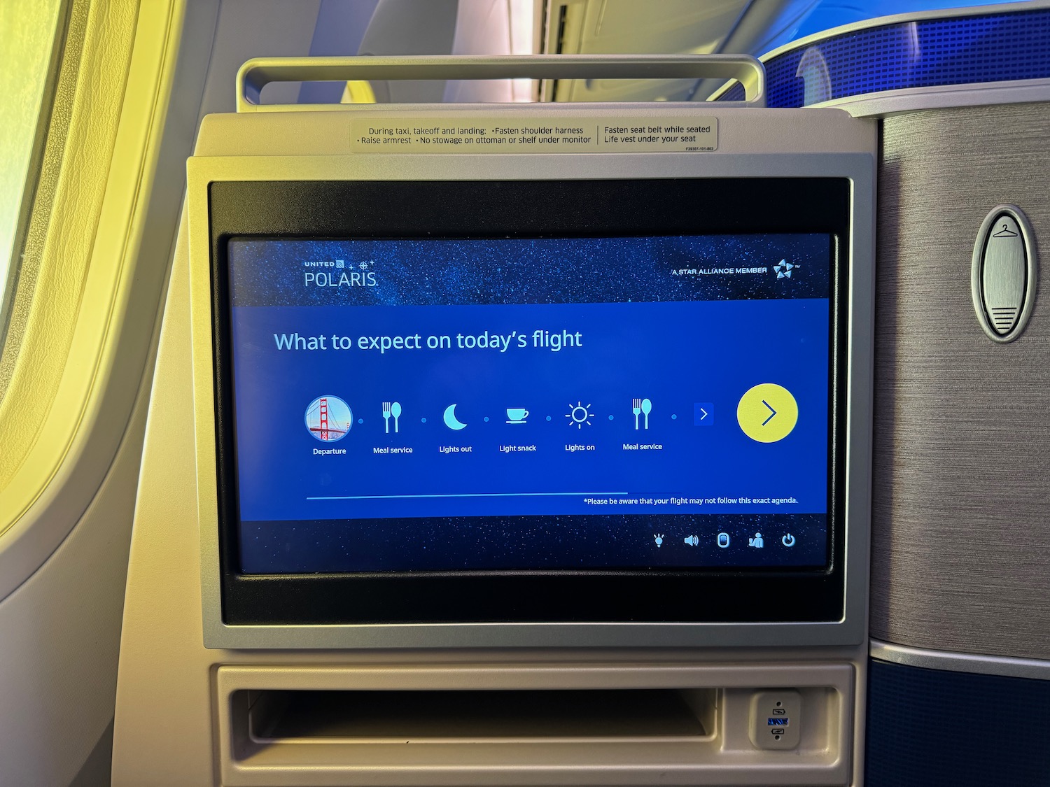 a screen on a plane