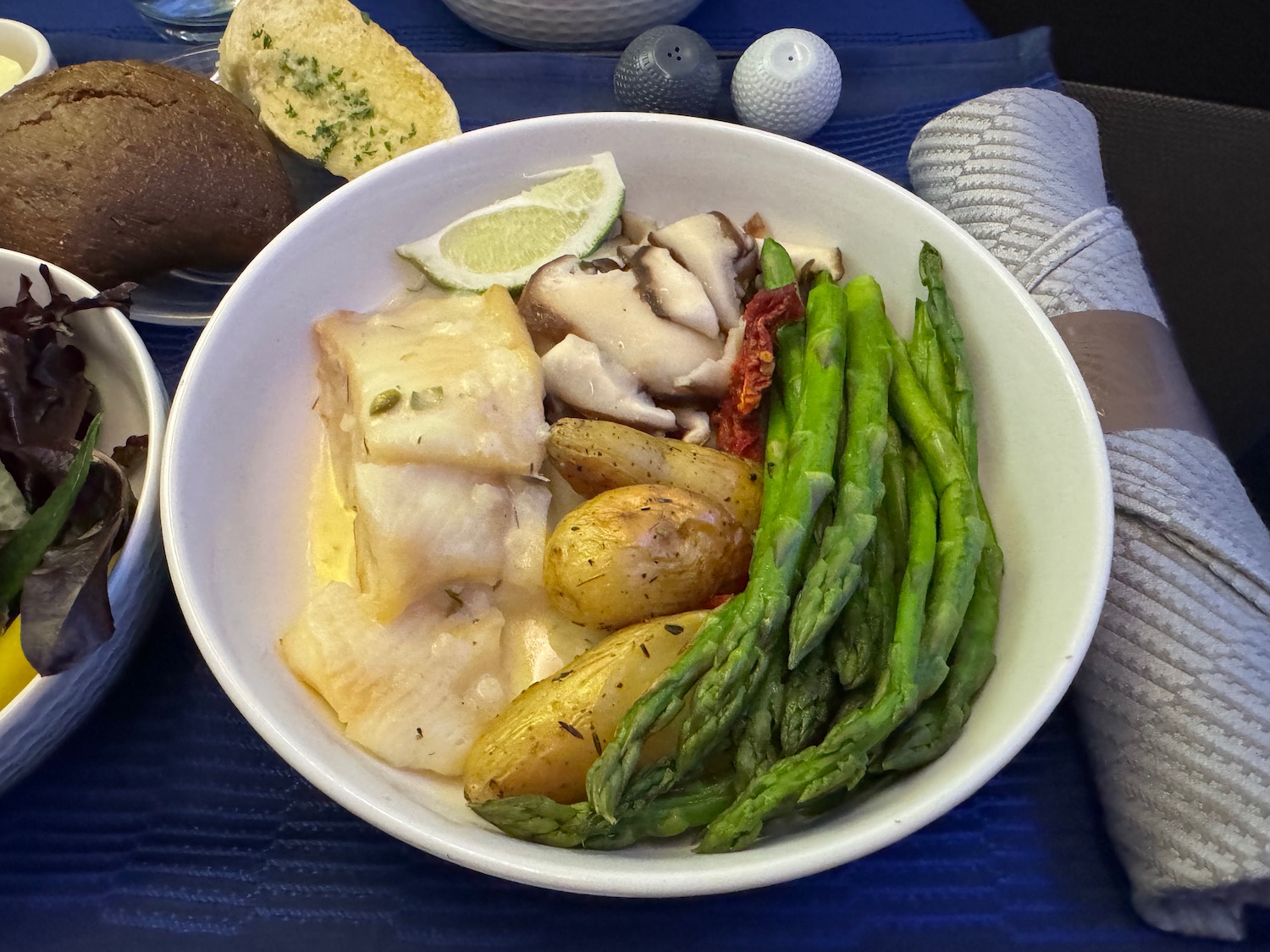 a bowl of food on a table