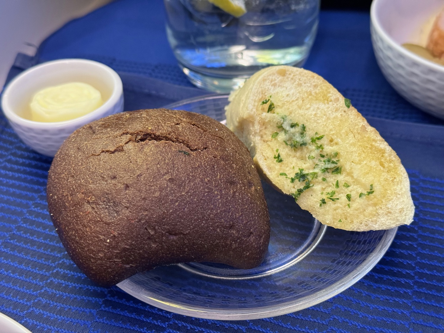 a bread on a plate