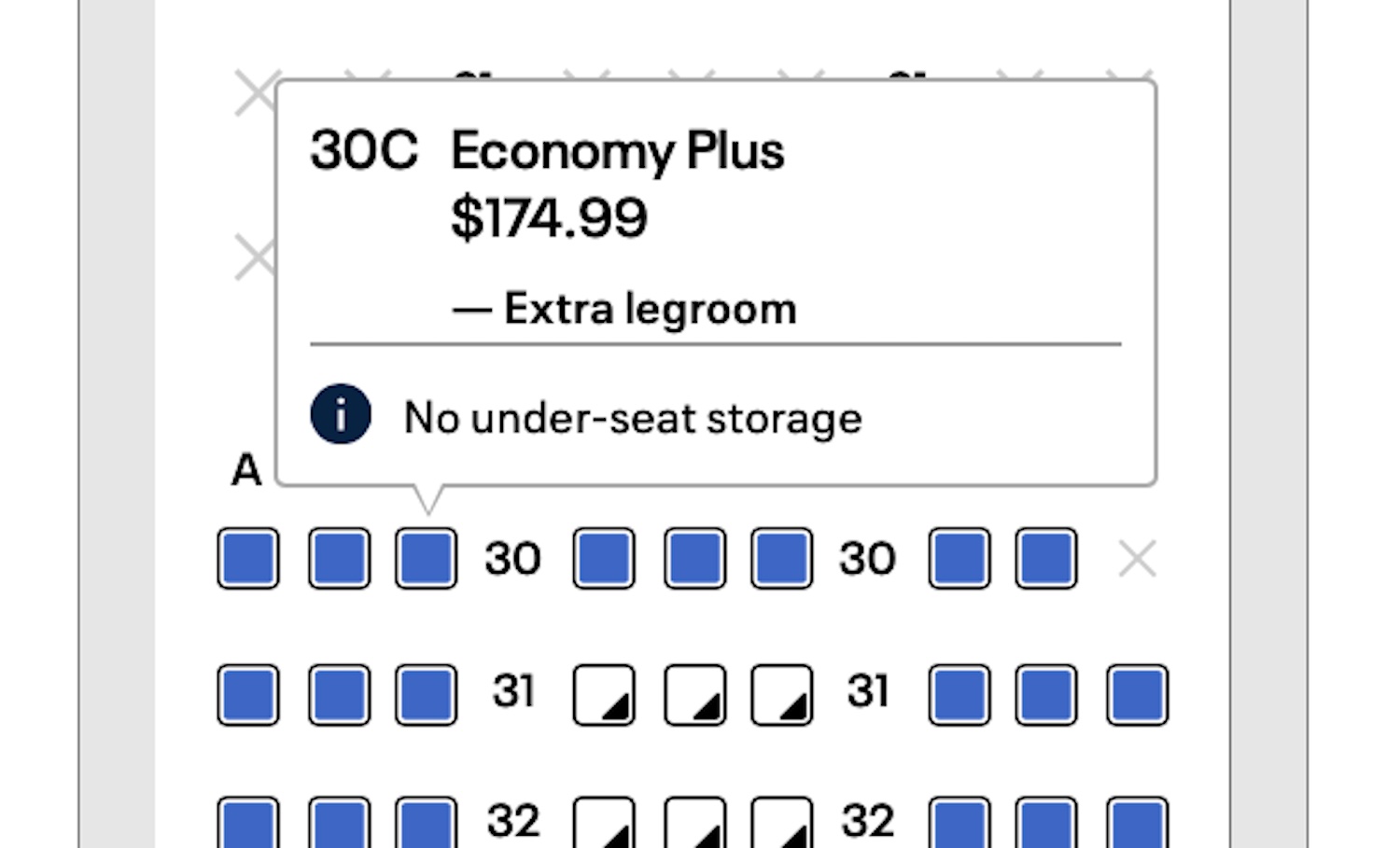 a screenshot of a flight ticket