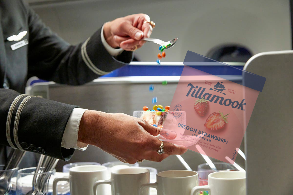 a person pouring a spoon into a cup