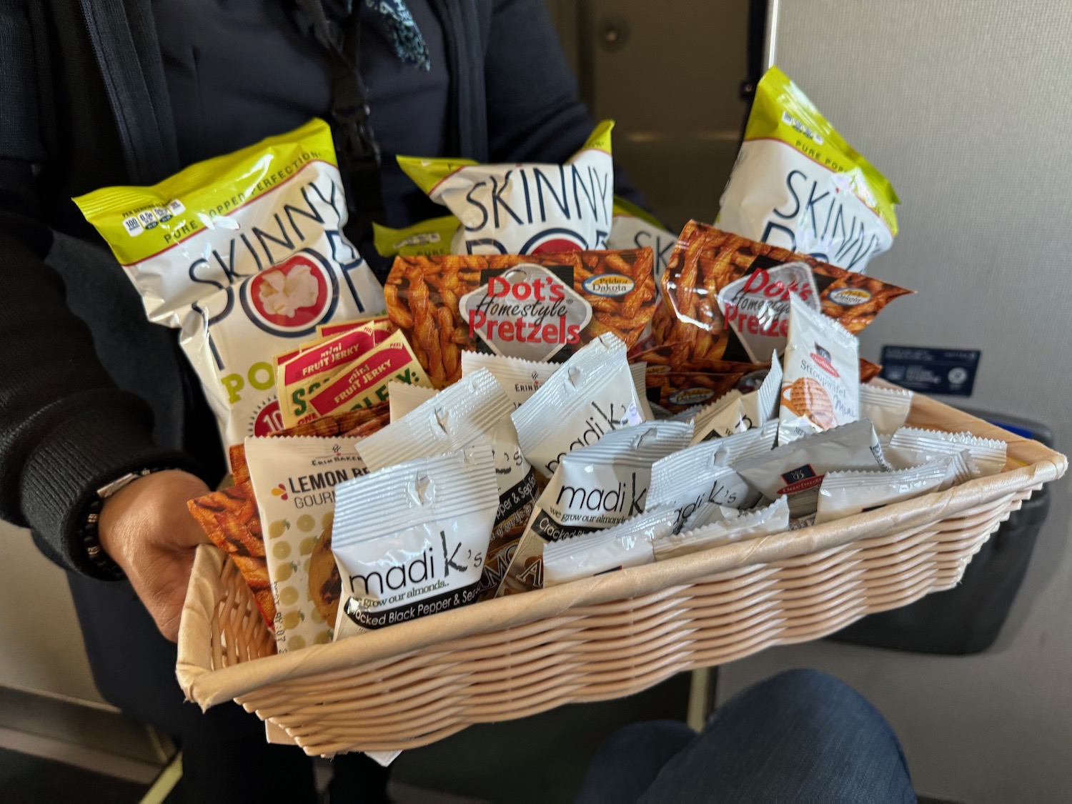 a basket of snacks