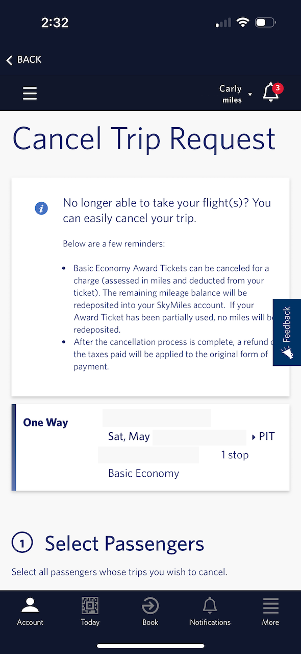 Delta Doesn't Know Skymiles Penalty Refund On Cancelled Ticket Live