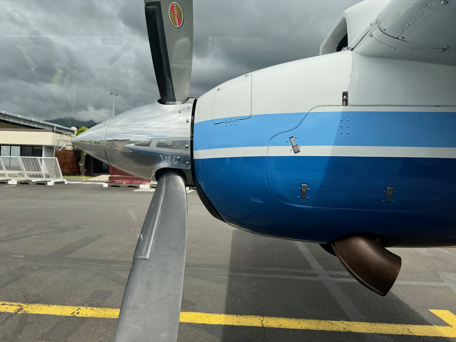 the front of a plane