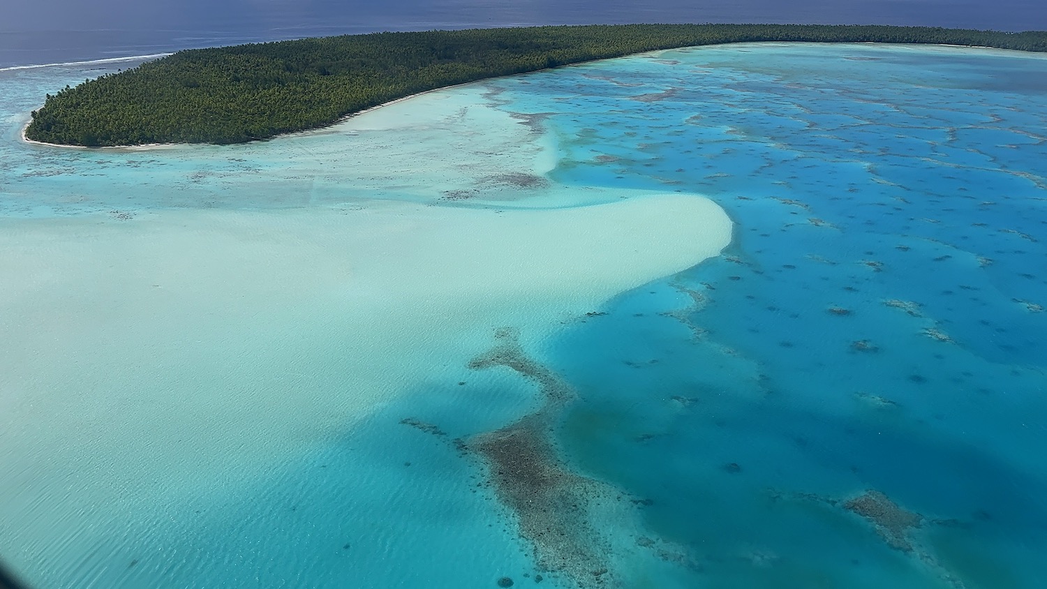 an aerial view of a beach