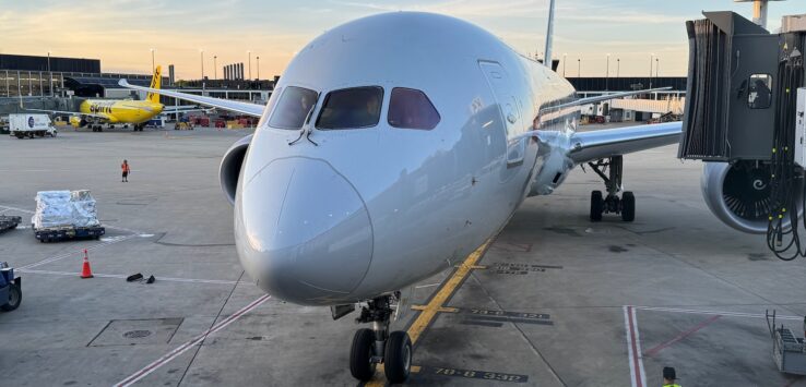 a large airplane on the tarmac