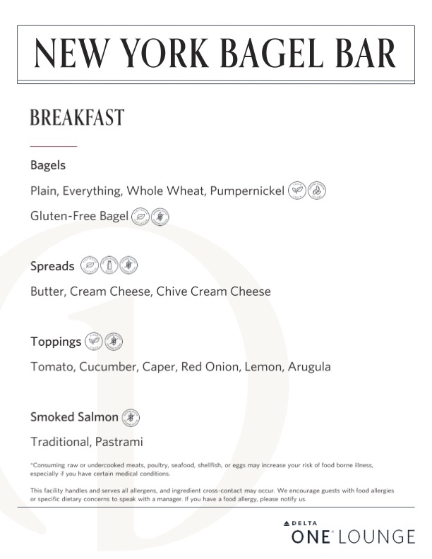 a menu of a breakfast bar