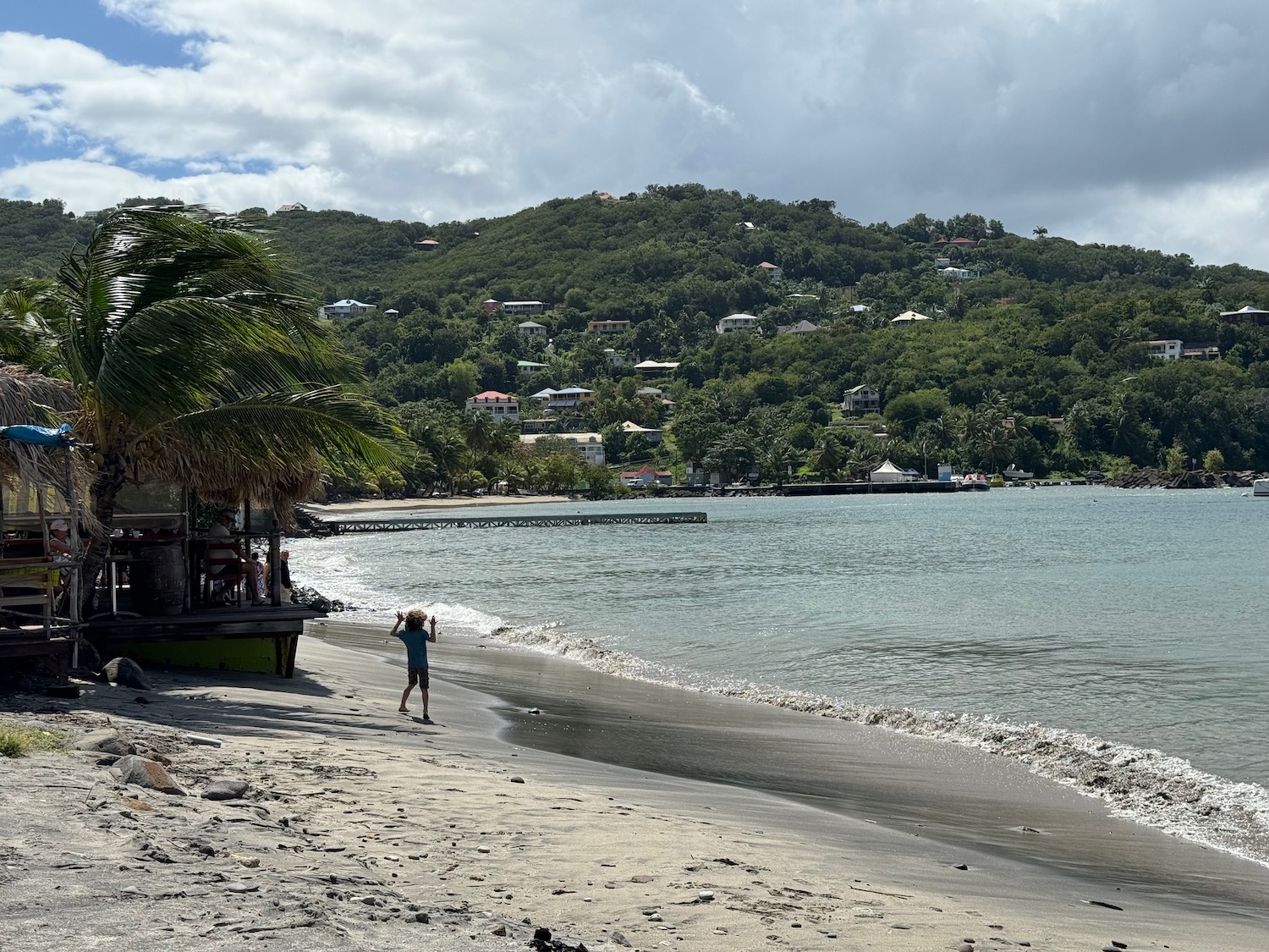 a person on a beach