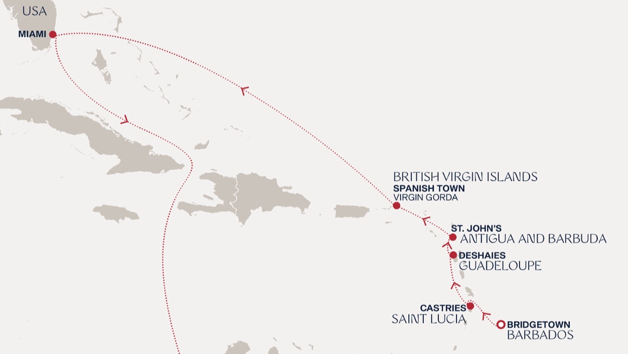 a map of the caribbean islands