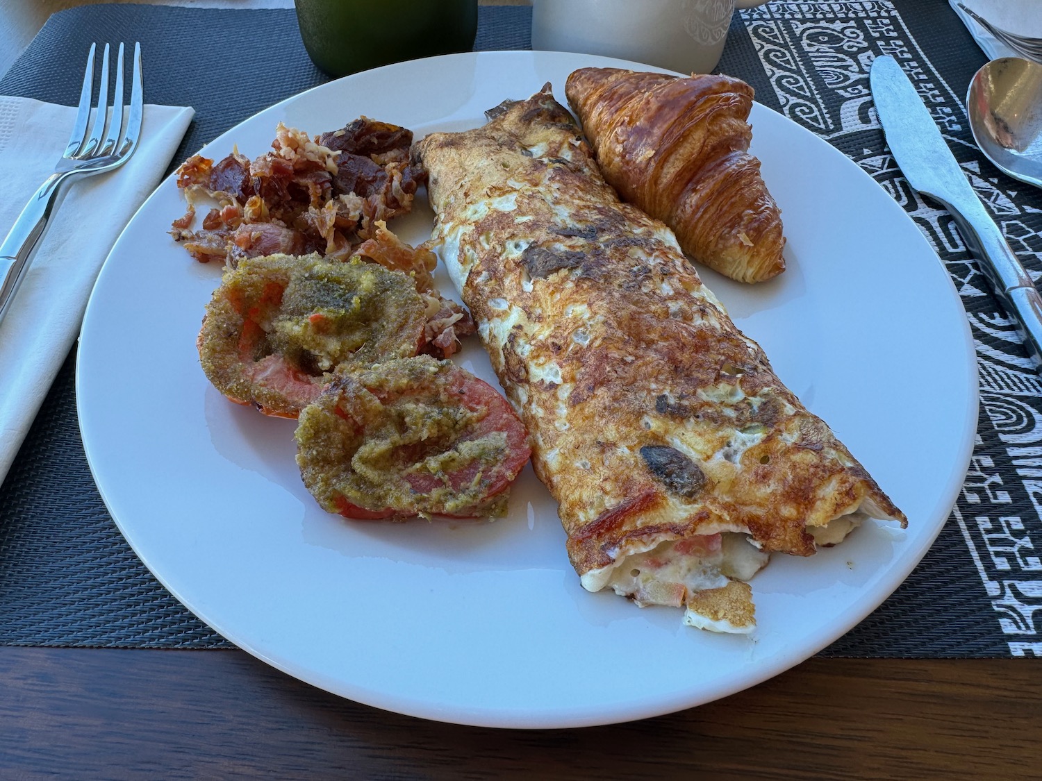 a plate of food on a table