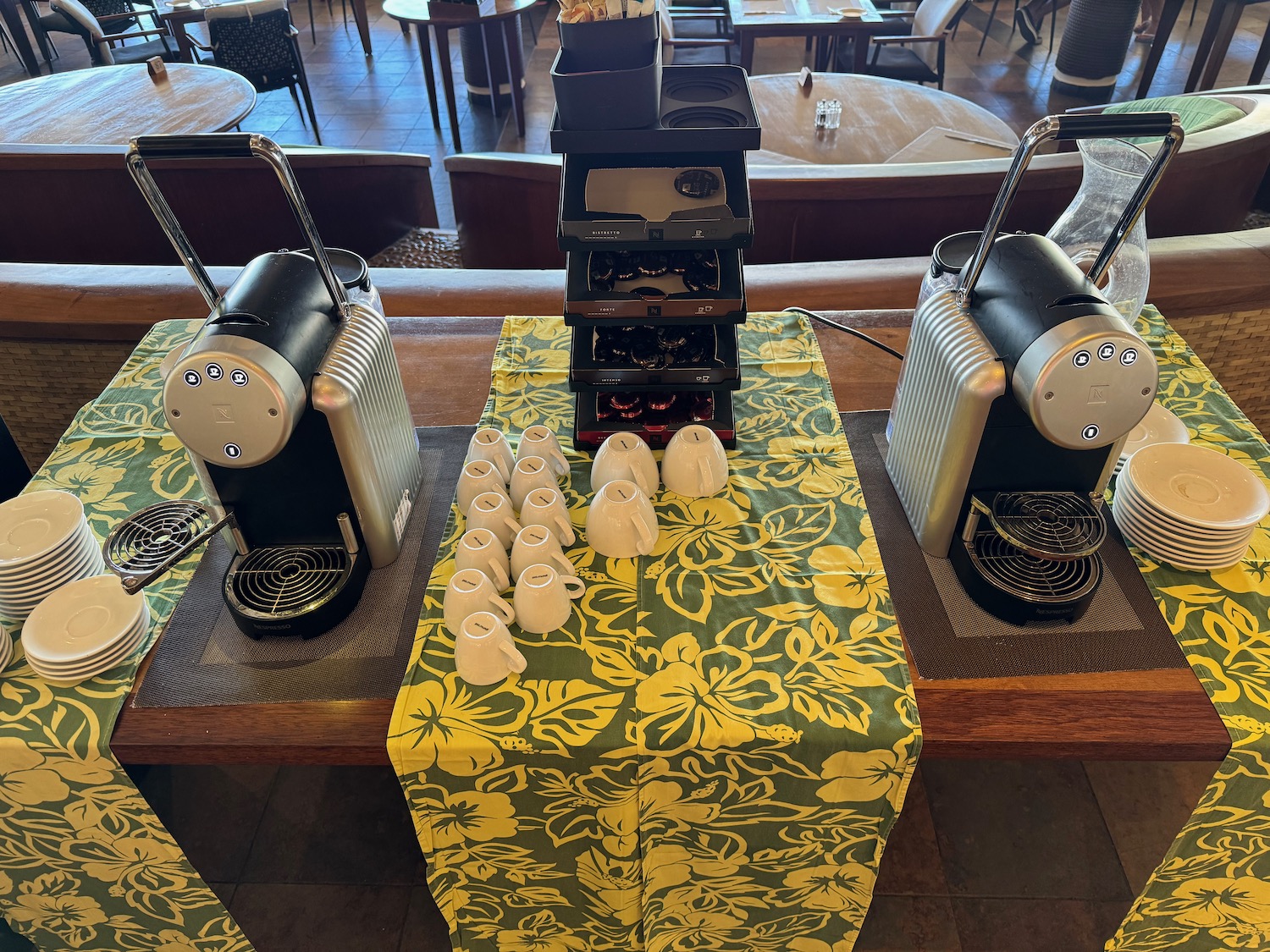 a coffee machine on a table