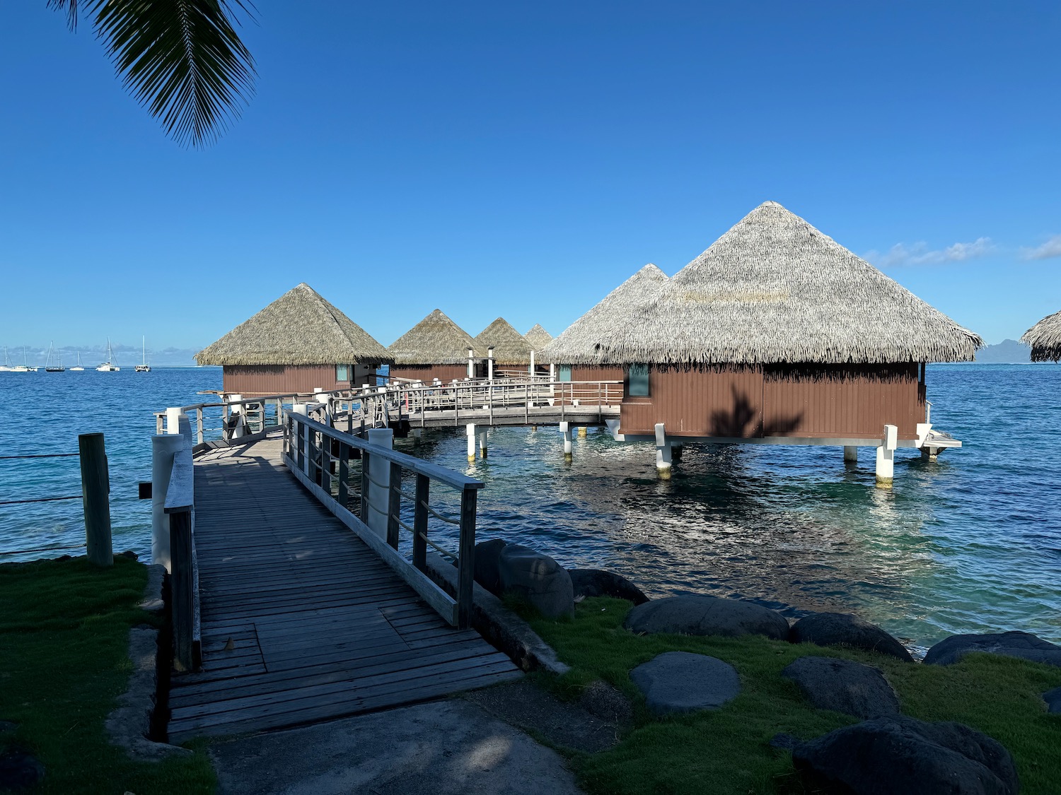 a hut on stilts over water