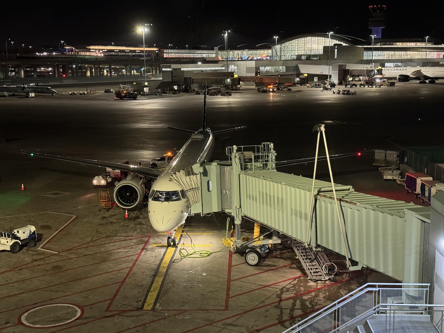 an airplane at an airport