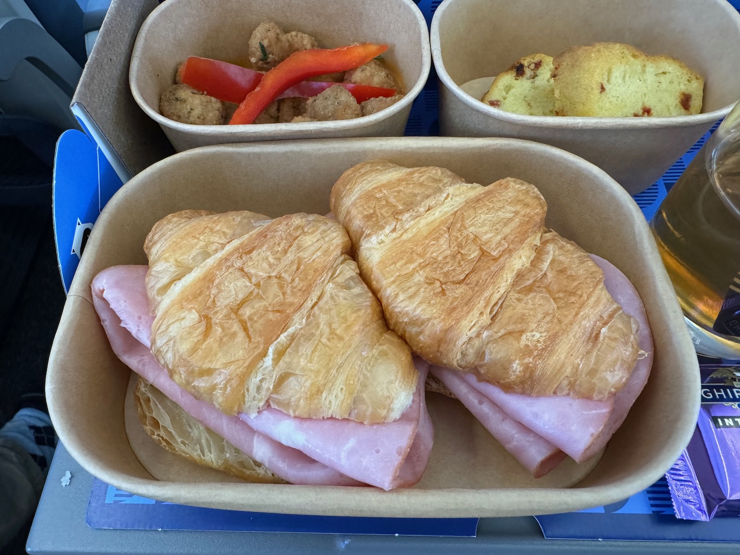 a tray of food on a table