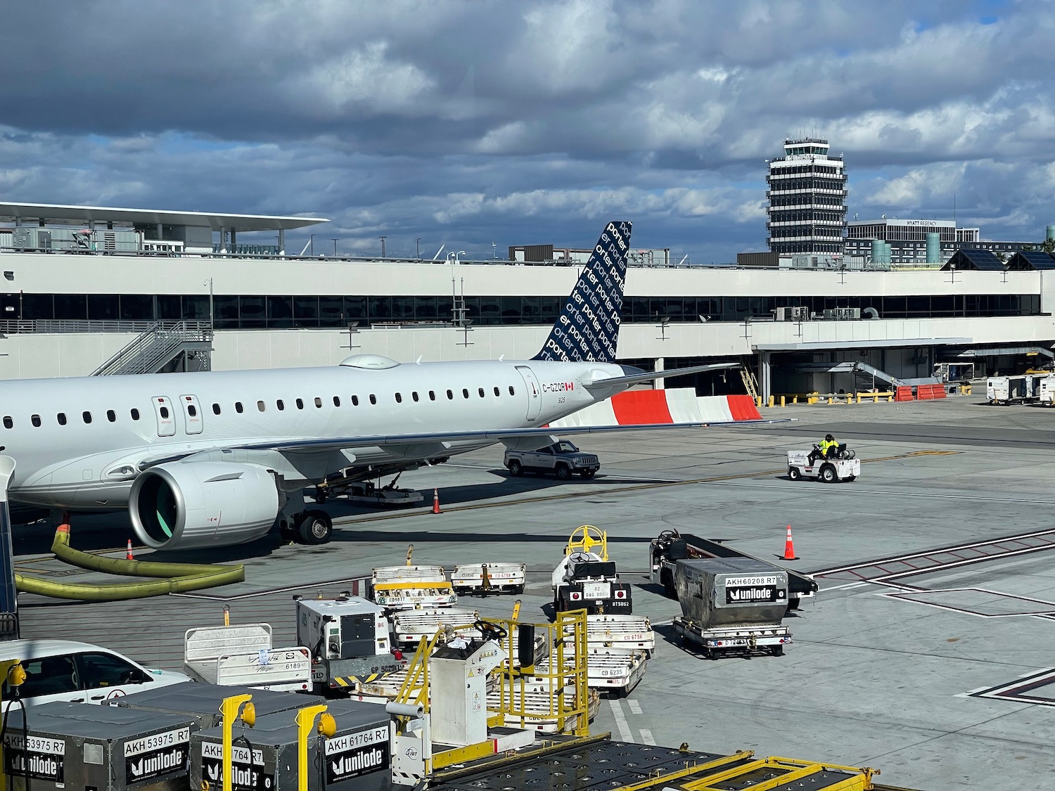 a plane on the runway