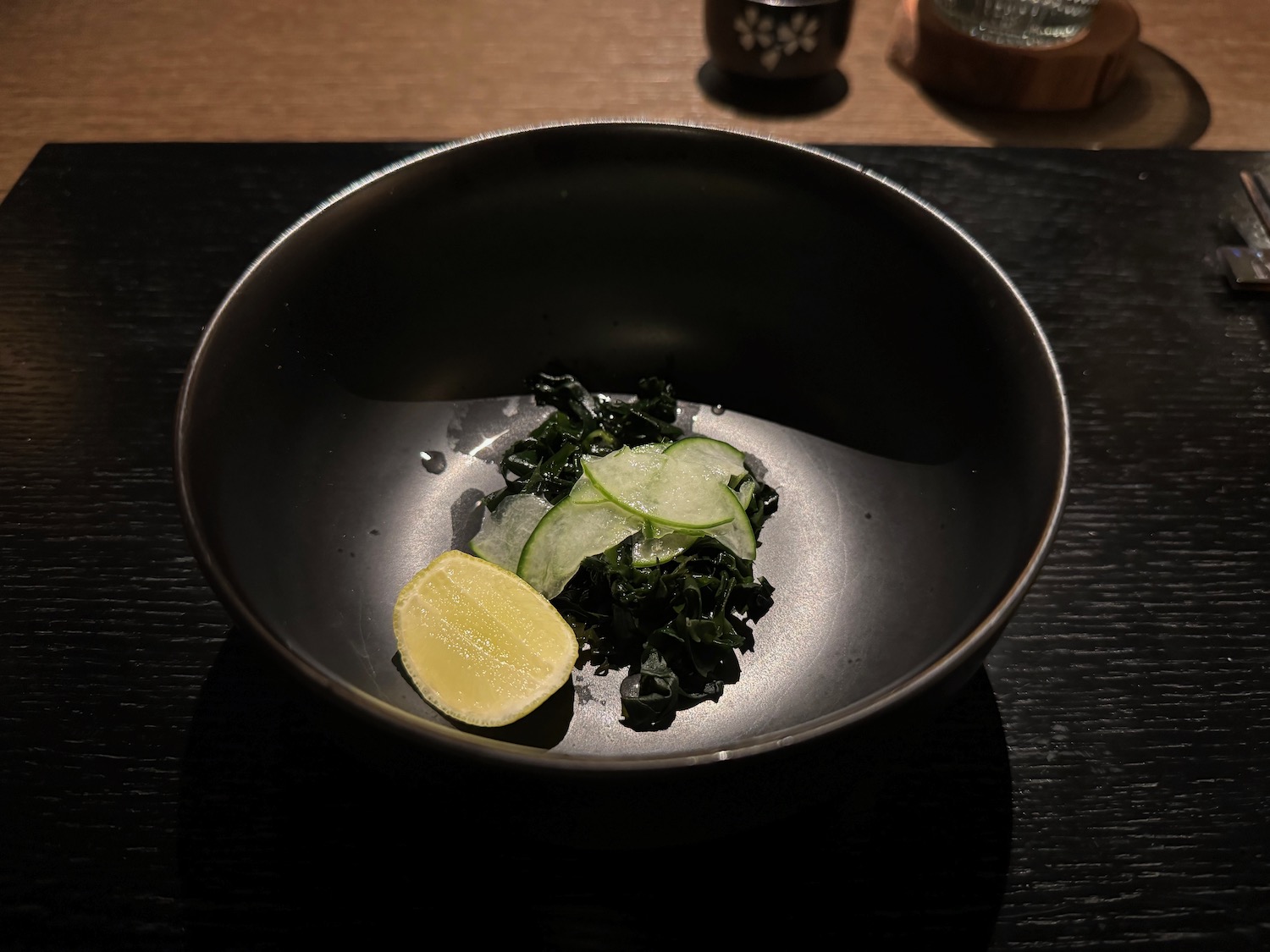 a bowl of food on a table