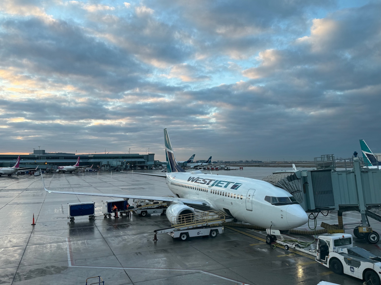 an airplane at an airport