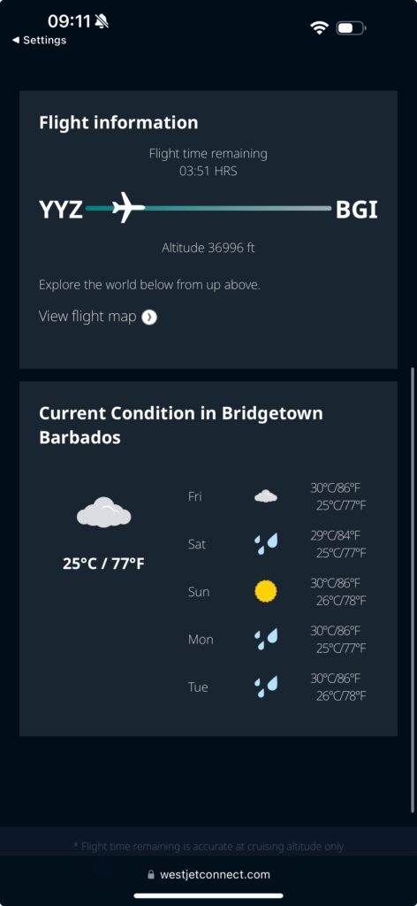 a screenshot of a weather forecast