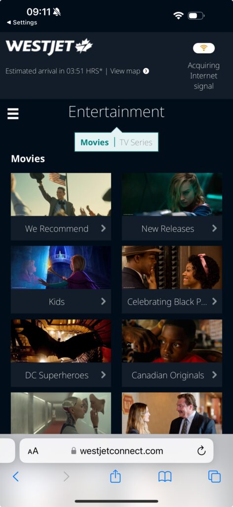 a screenshot of a movie series