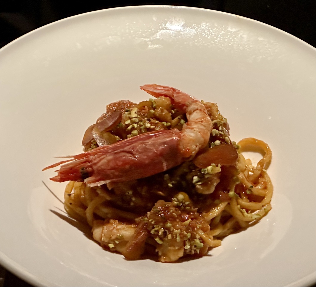 intercontinental rome ambasciatori palace scarpetta shrimp