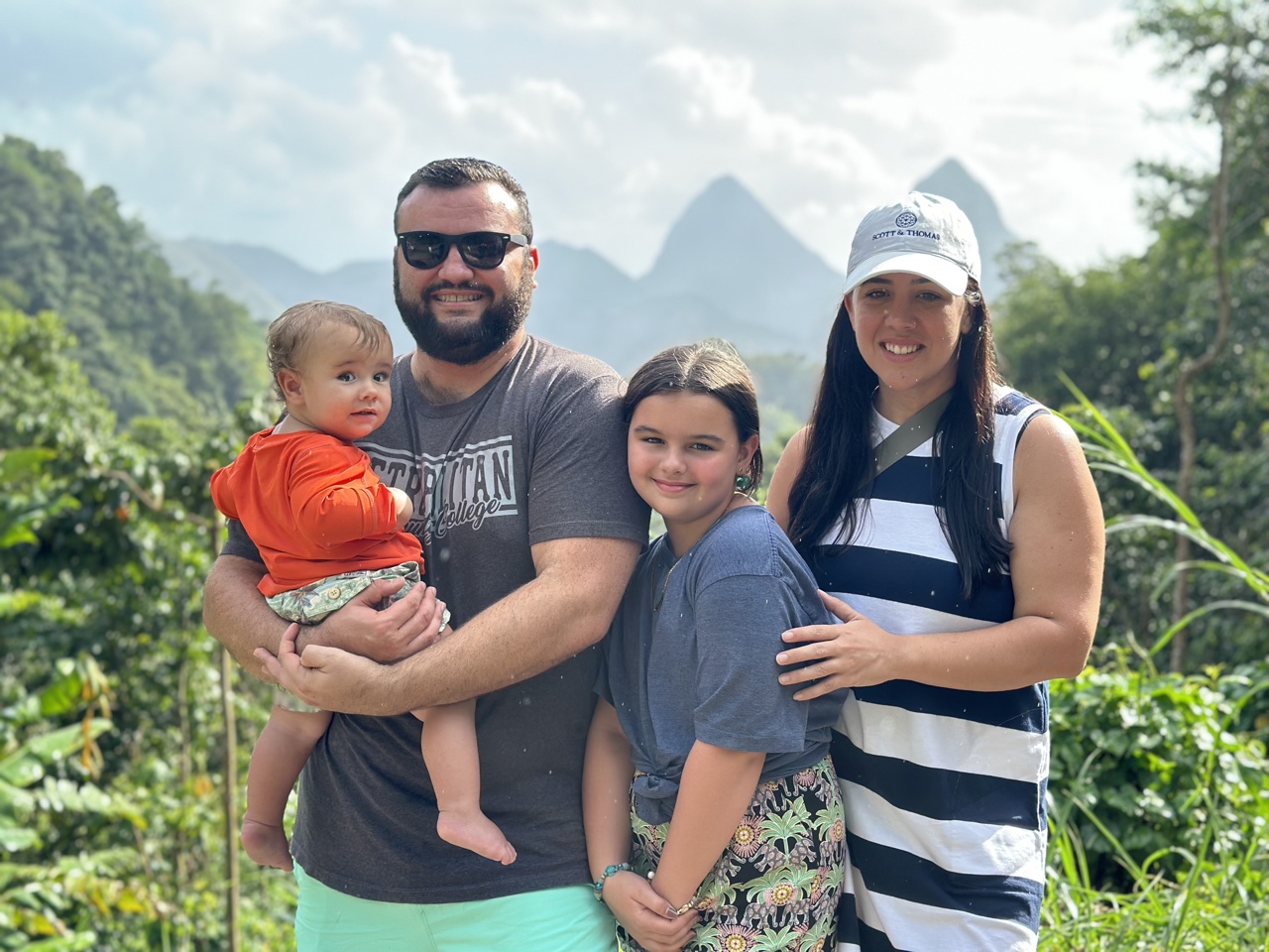 pitons st lucia family