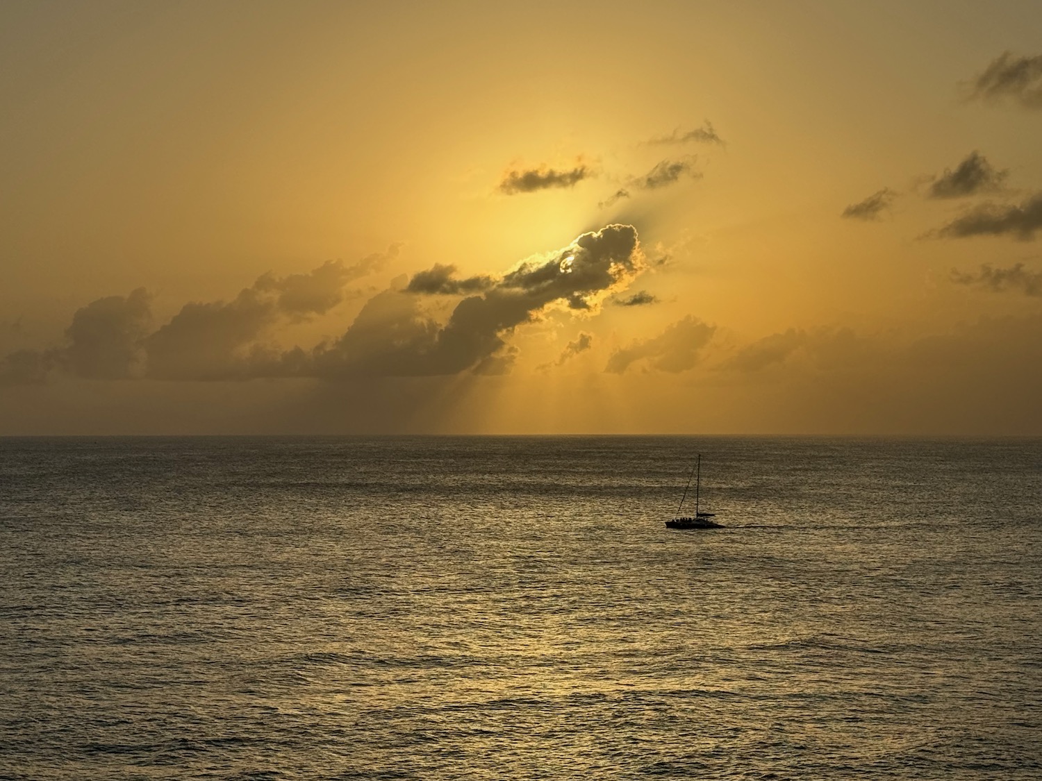 a boat in the water