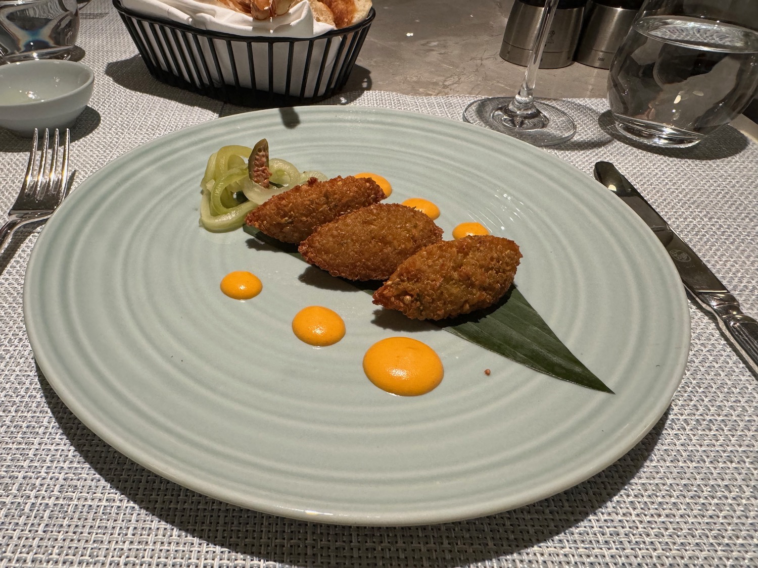 a plate of food on a table