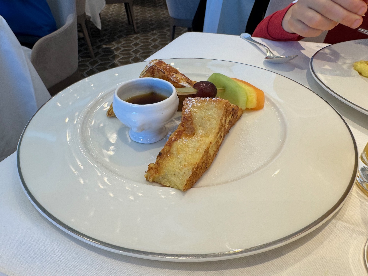 a plate of food on a table