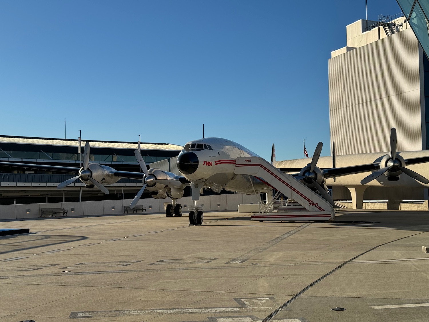 a plane on the ground