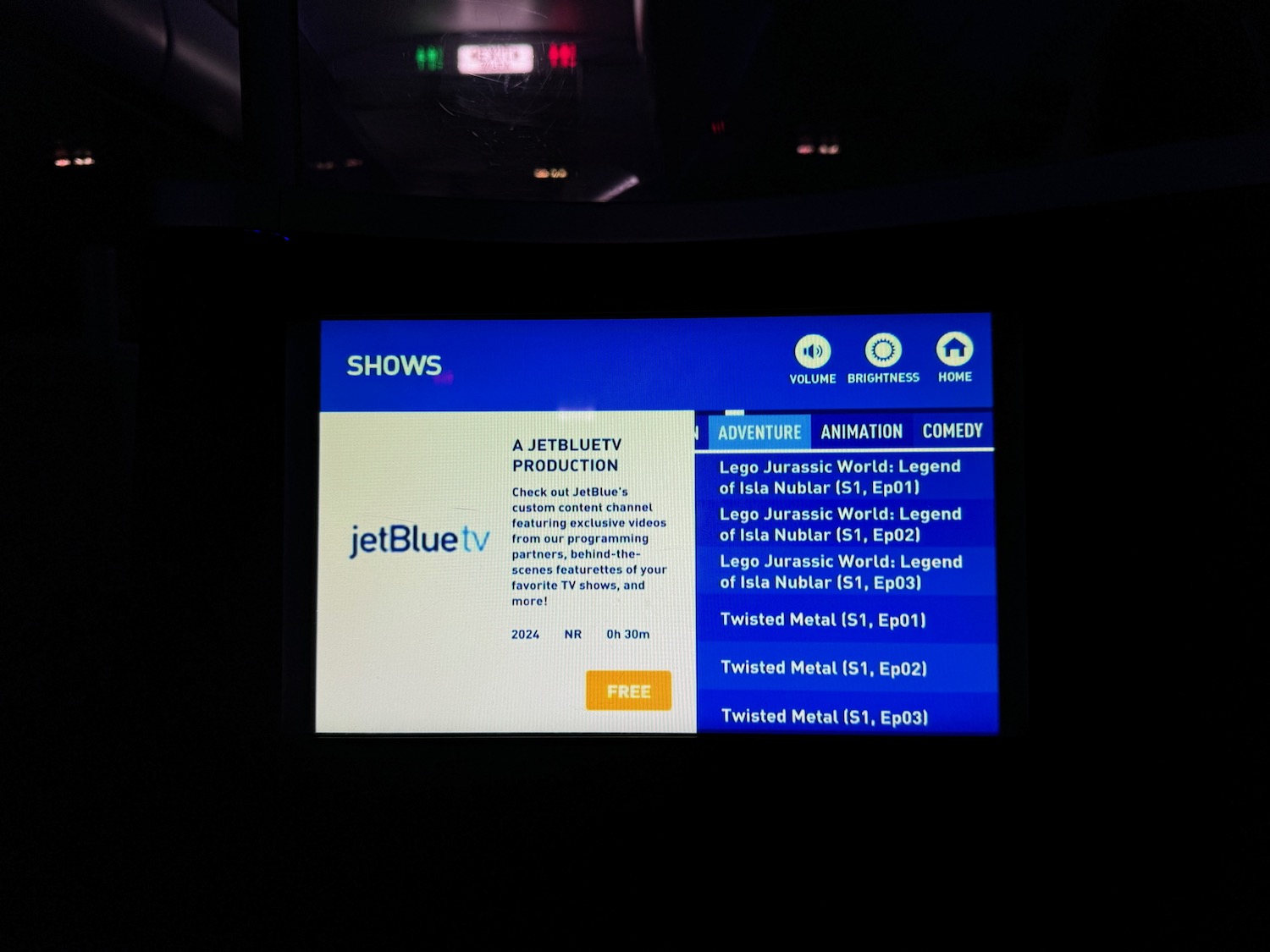 a screen with text on it