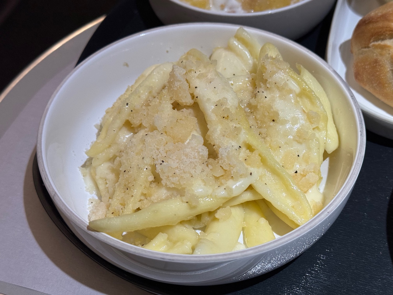 a bowl of food on a table