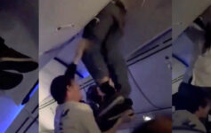 Man Stuck Aircraft Ceiling