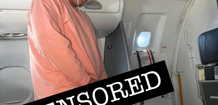 indecent exposure American Airlines