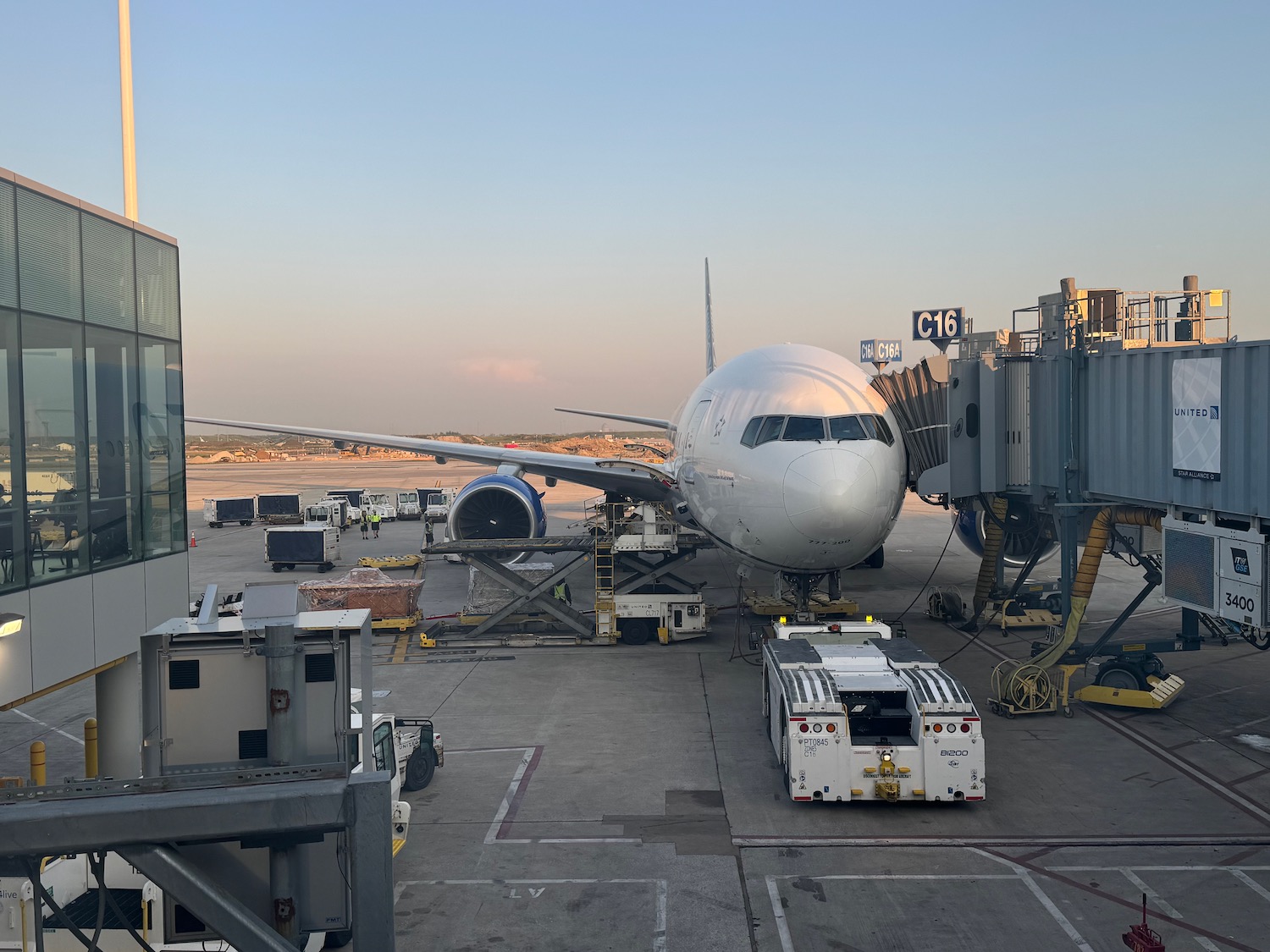 an airplane at an airport