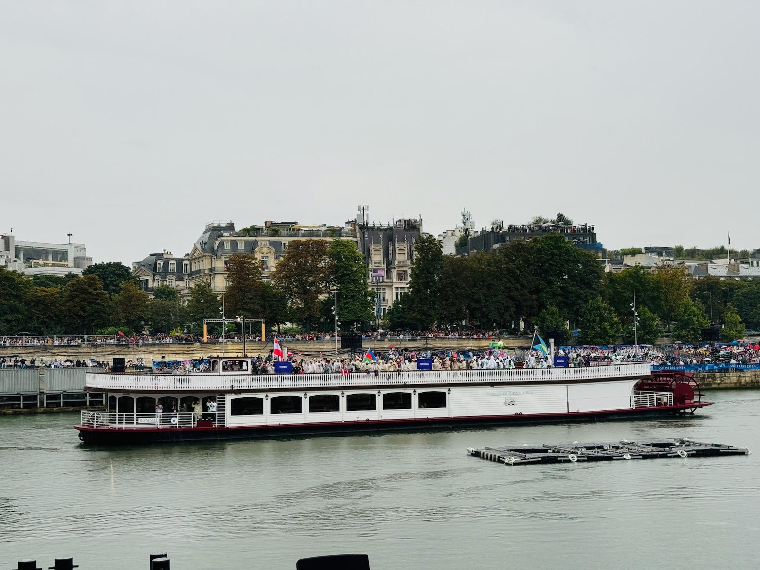 a large boat on the water