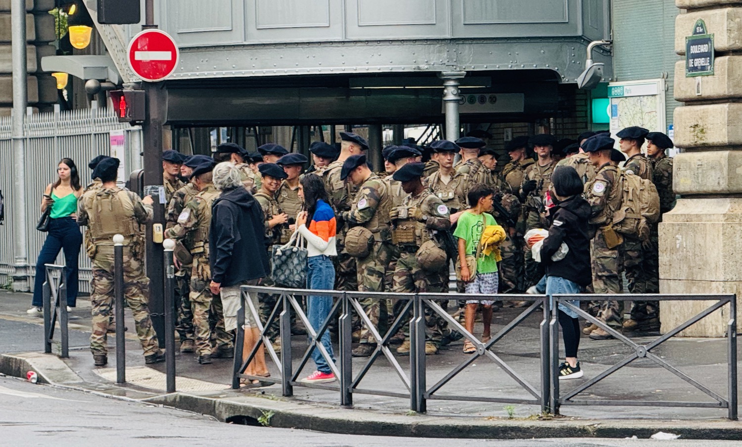 a group of people in military uniforms