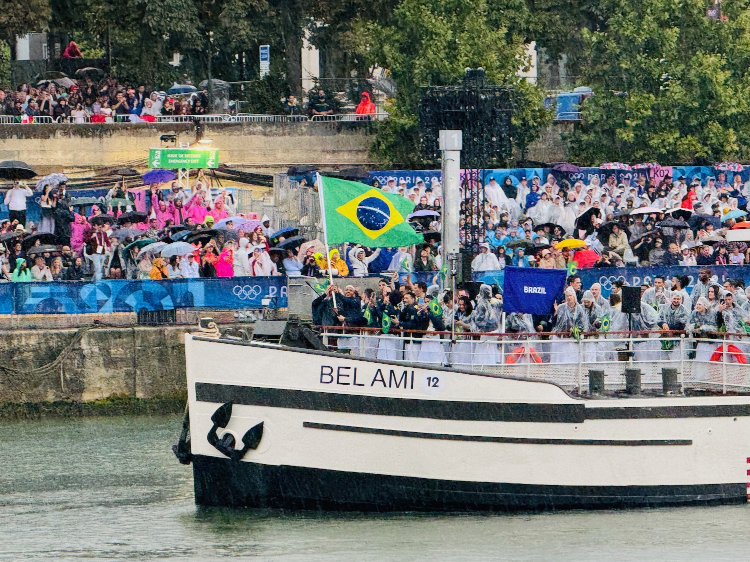 a boat with people on it