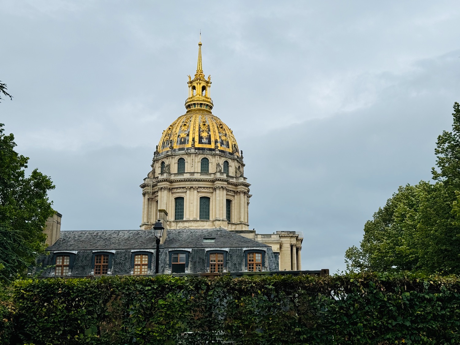 Les Invalides with a gold dome