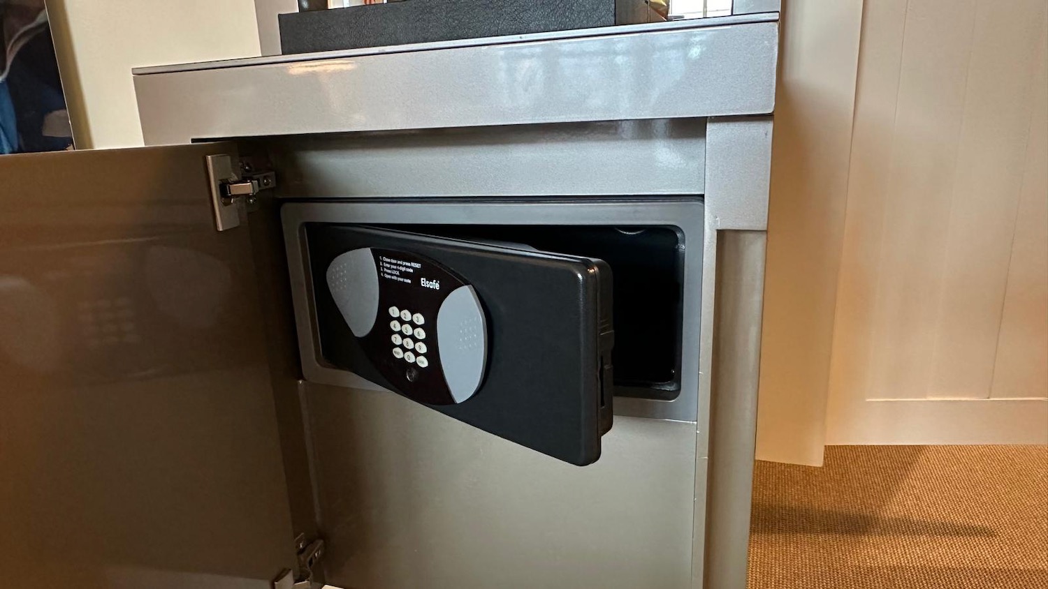 a safe with a lock