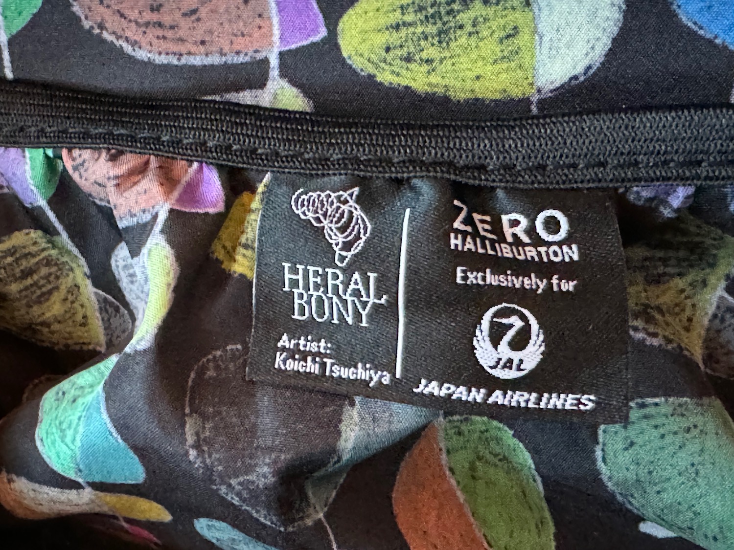 a label on a fabric