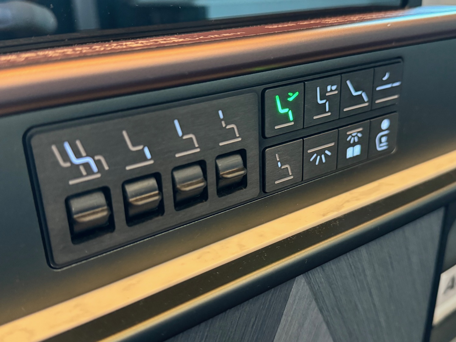 a close up of a car dashboard