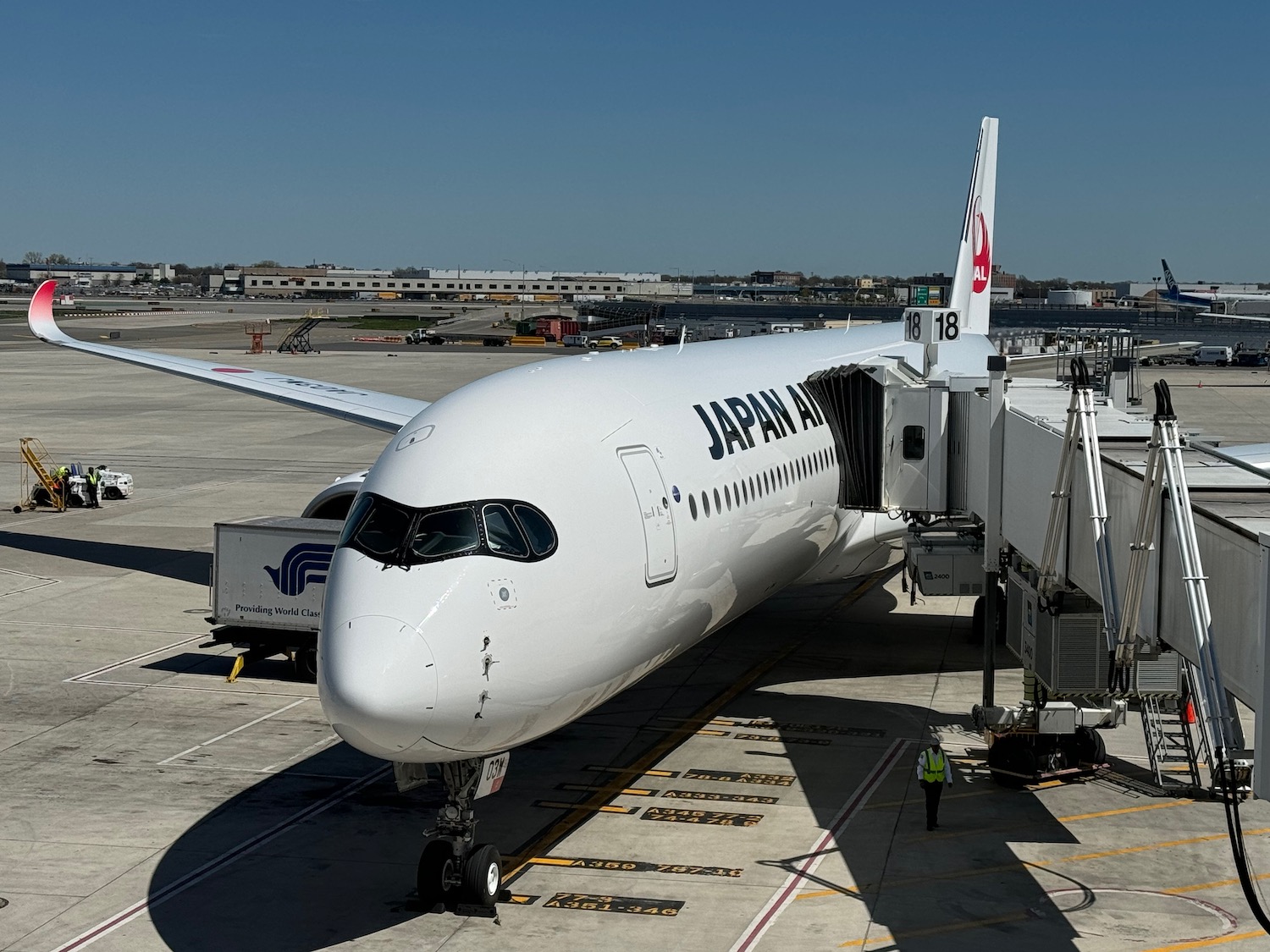 an airplane at an airport