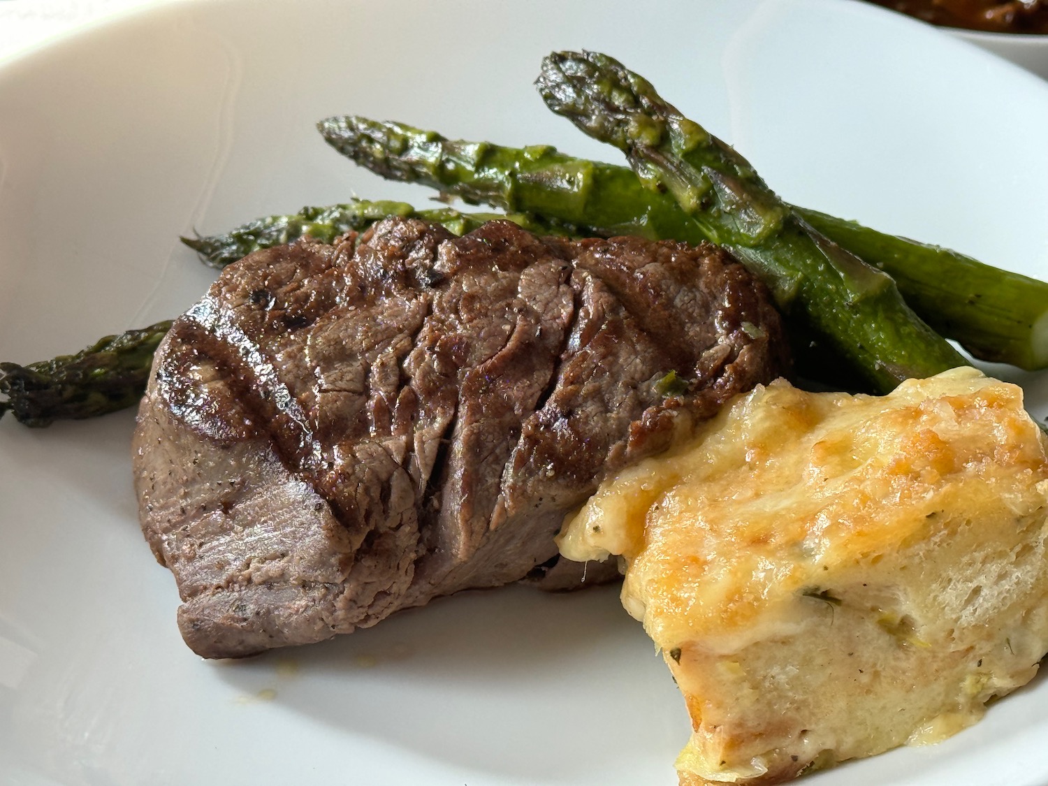 a plate of food on a table