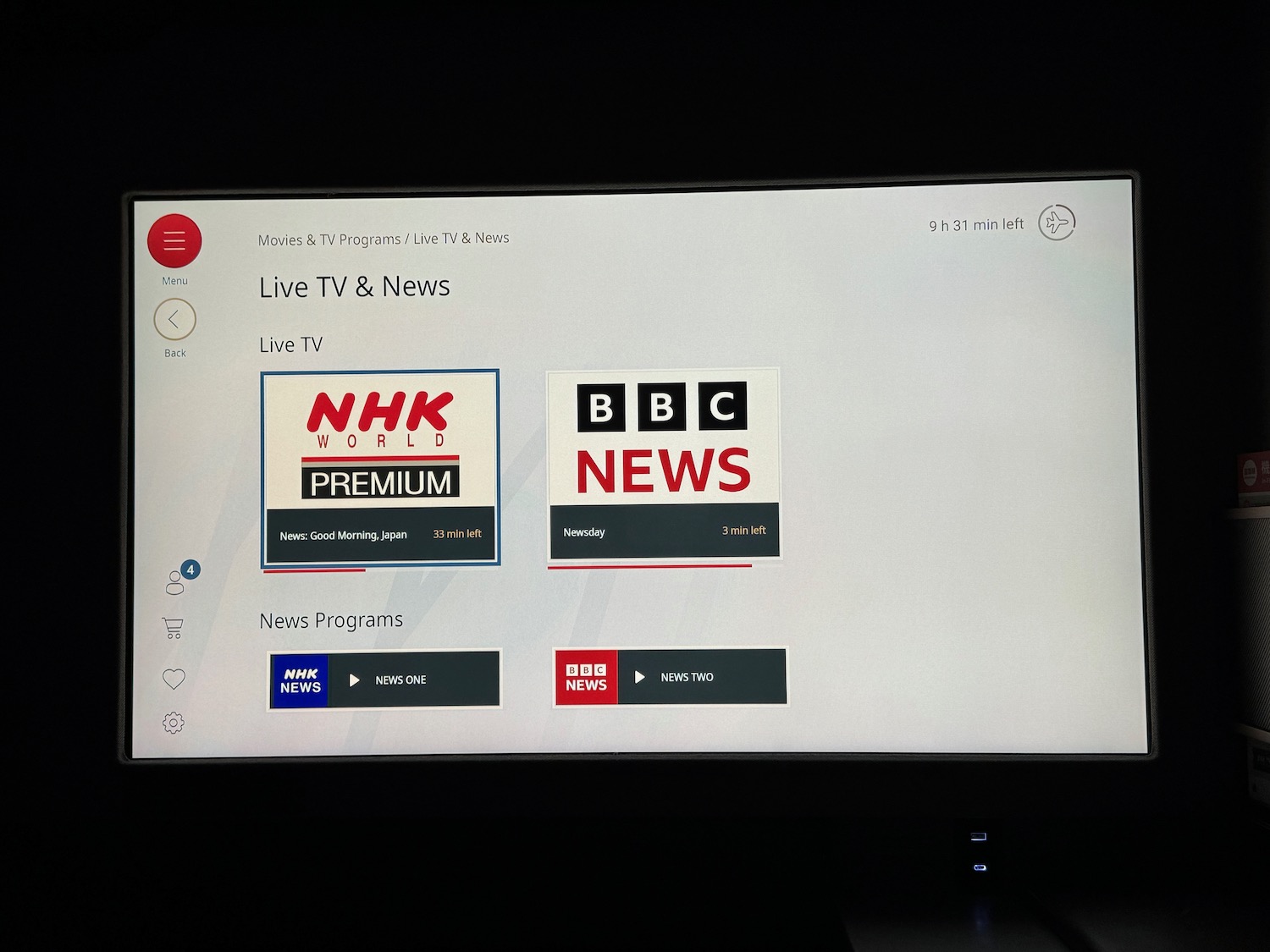 a screenshot of a tv