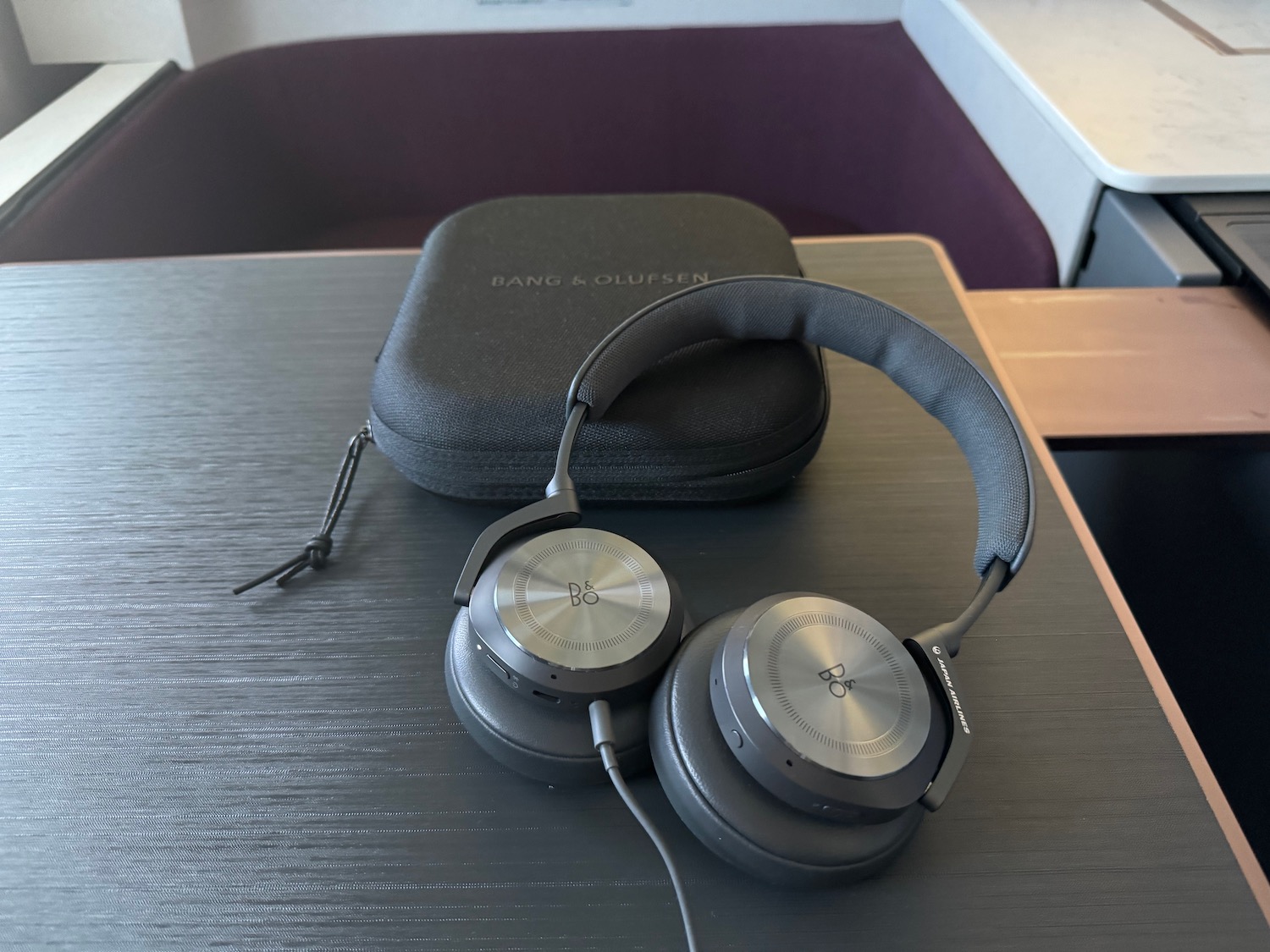 a pair of headphones on a table