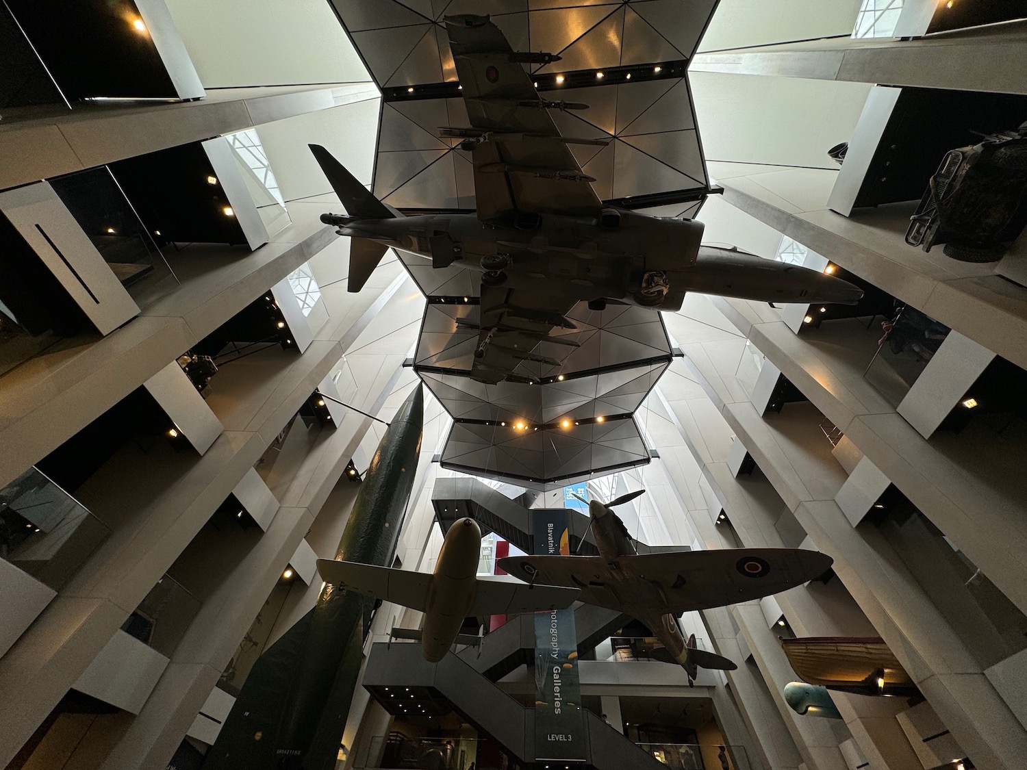 airplanes from a ceiling