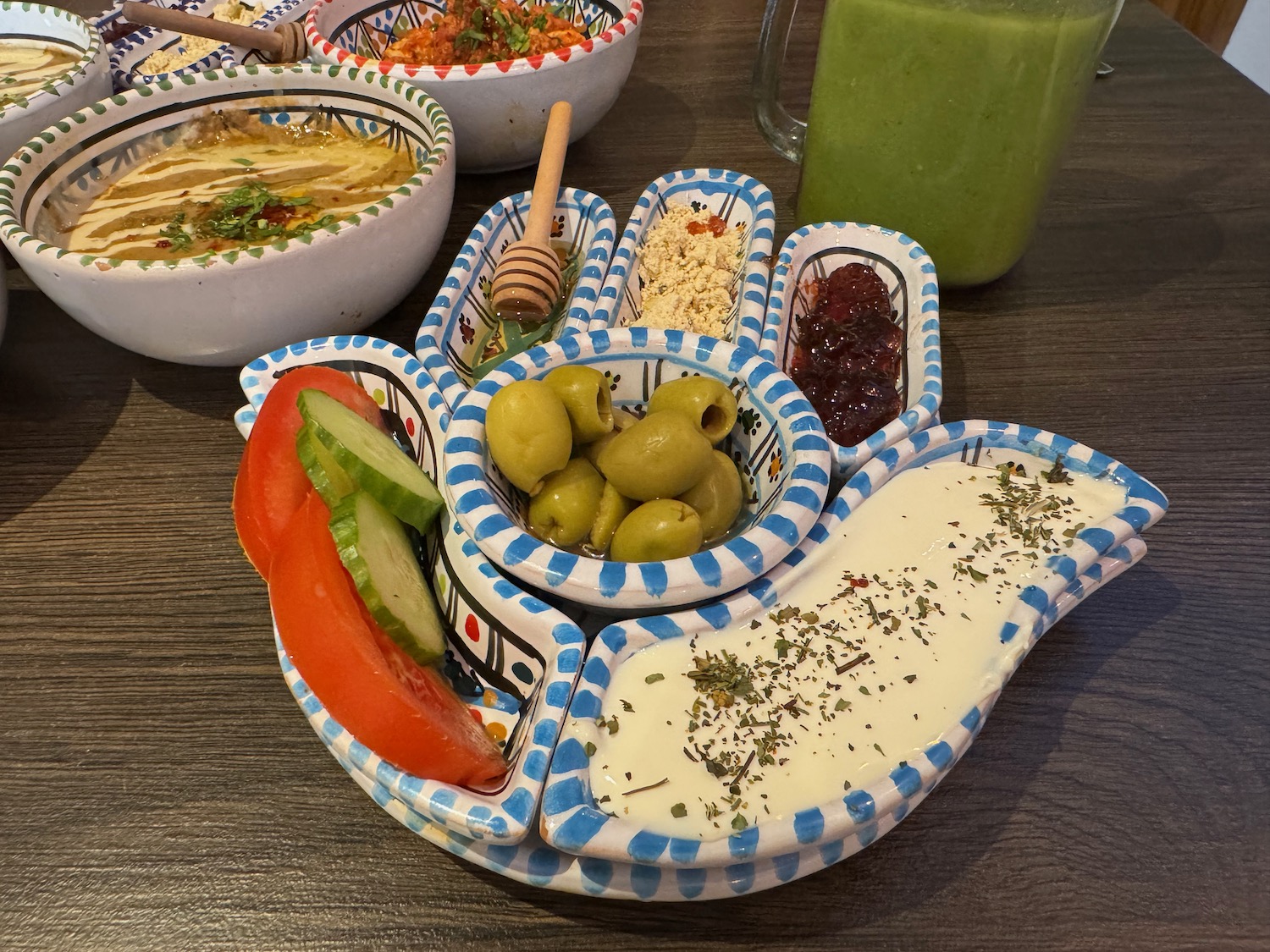 a bowl of food on a table